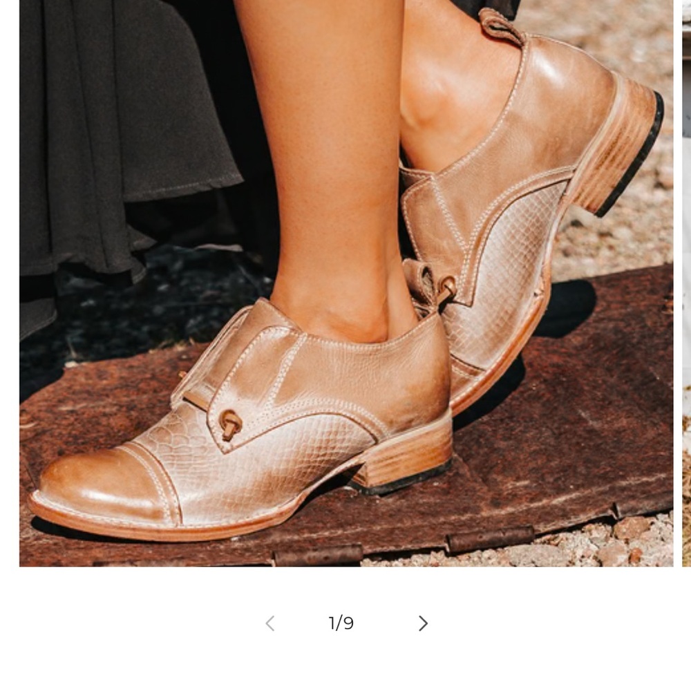 Freebird Tan Flats with Modern Design - Mabel